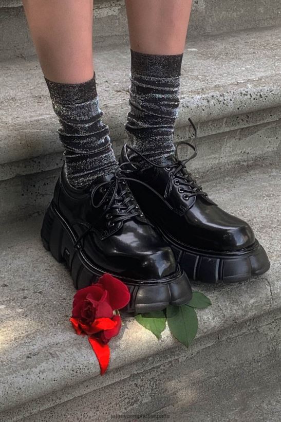 mujer Jeffrey Campbell barcaza caja negra PHXV4X1225 bota de plataforma