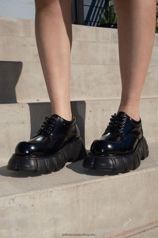 mujer Jeffrey Campbell barcaza caja negra PHXV4X1225 bota de plataforma