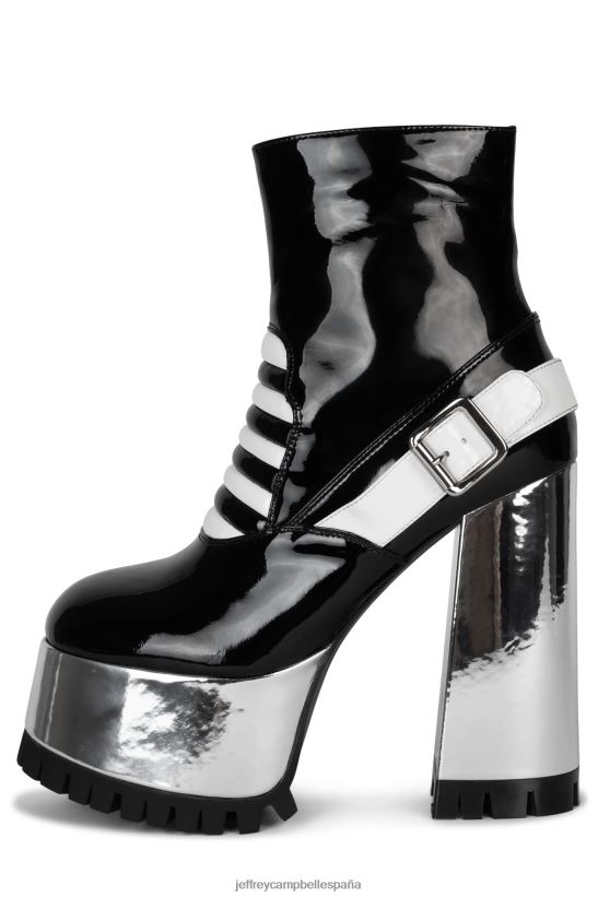 mujer Jeffrey Campbell galactia charol negro multi PHXV4X1232 bota de plataforma