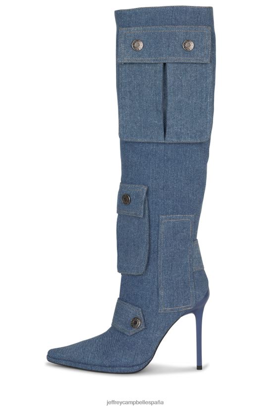mujer Jeffrey Campbell embolsado mezclilla azul PHXV4X286 el reinicio de mezclilla