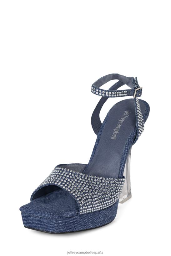 mujer Jeffrey Campbell mínimos mezclilla azul plata PHXV4X264 el reinicio de mezclilla