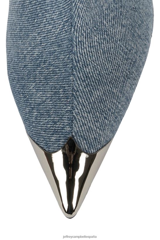 mujer Jeffrey Campbell mira por dónde denim azul lavado ácido plata PHXV4X288 el reinicio de mezclilla