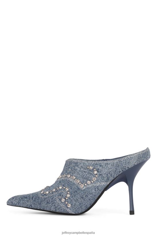 mujer Jeffrey Campbell montar-em mezclilla azul con lavado ácido PHXV4X267 el reinicio de mezclilla