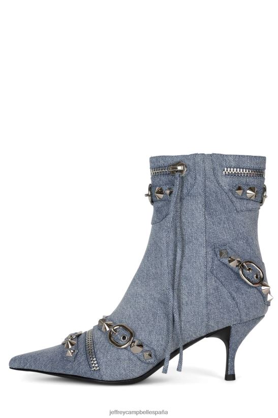 mujer Jeffrey Campbell rock alternativo mezclilla azul plata PHXV4X280 el reinicio de mezclilla