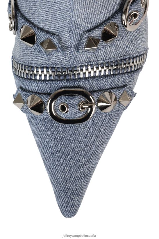 mujer Jeffrey Campbell rock alternativo mezclilla azul plata PHXV4X280 el reinicio de mezclilla