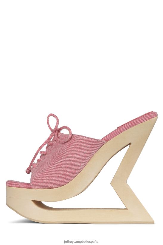 mujer Jeffrey Campbell trapezoide mezclilla rosa PHXV4X278 el reinicio de mezclilla