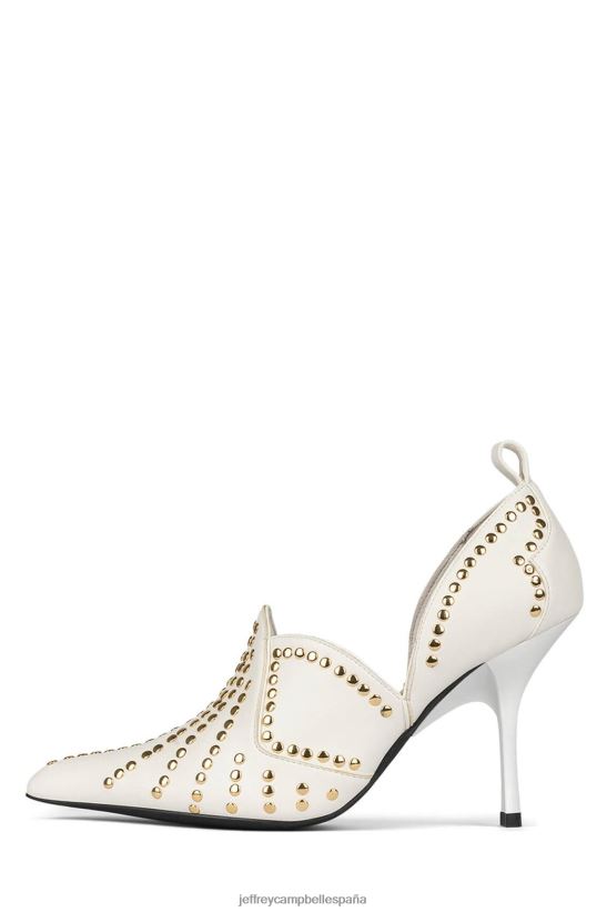 mujer Jeffrey Campbell adornado con lentejuelas Oro blanco PHXV4X905 botas vaqueras