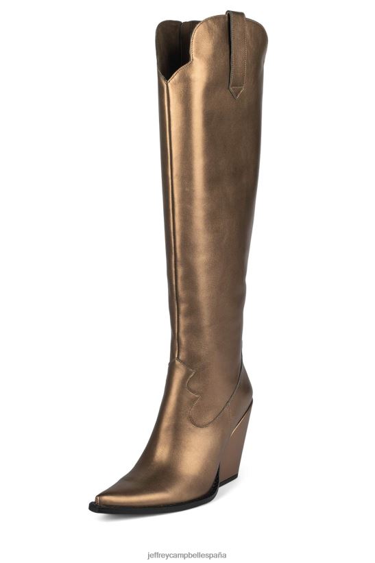 mujer Jeffrey Campbell amiga bronce PHXV4X914 botas vaqueras