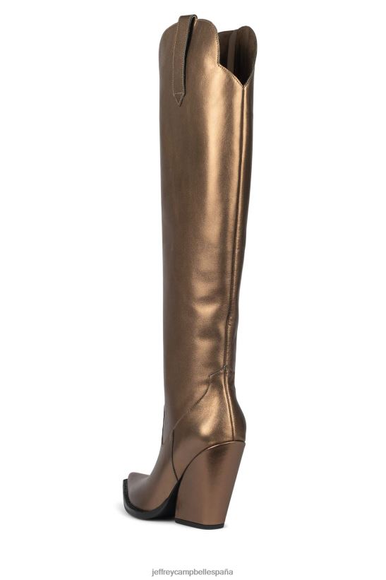 mujer Jeffrey Campbell amiga bronce PHXV4X914 botas vaqueras