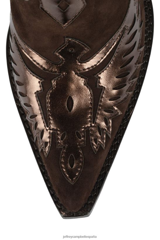 mujer Jeffrey Campbell águila ante marrón metalizado PHXV4X911 botas vaqueras