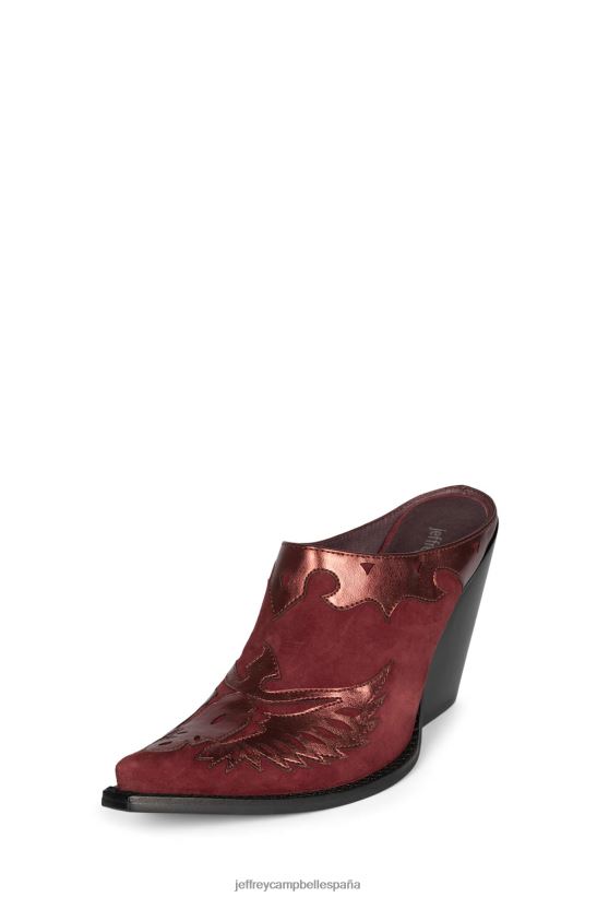 mujer Jeffrey Campbell águila ante rojo metalizado PHXV4X910 botas vaqueras