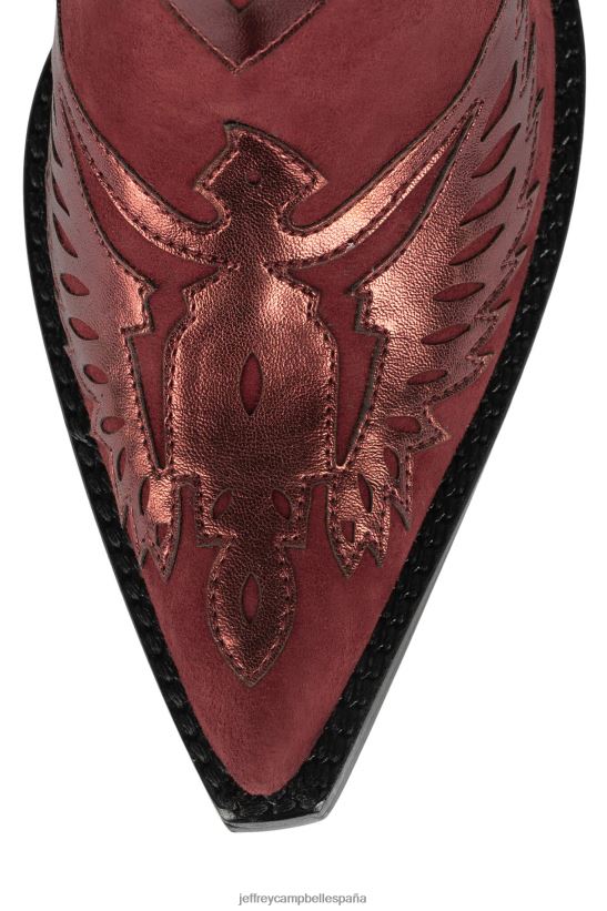 mujer Jeffrey Campbell águila ante rojo metalizado PHXV4X910 botas vaqueras