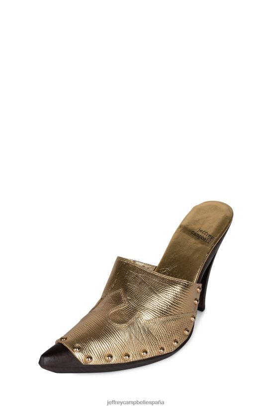 mujer Jeffrey Campbell jayde lagarto de oro PHXV4X908 botas vaqueras