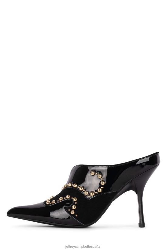 mujer Jeffrey Campbell montar-em combo negro PHXV4X906 botas vaqueras