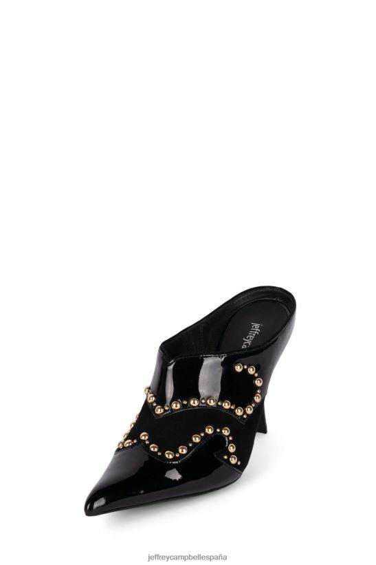 mujer Jeffrey Campbell montar-em combo negro PHXV4X906 botas vaqueras