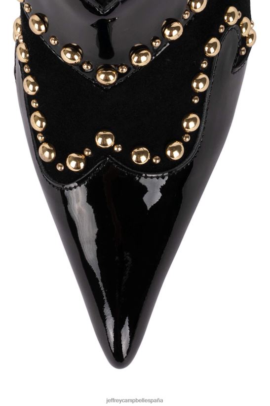 mujer Jeffrey Campbell montar-em combo negro PHXV4X906 botas vaqueras