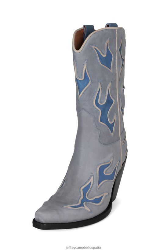 mujer Jeffrey Campbell Llama en combo azul PHXV4X740 botas hasta la rodilla