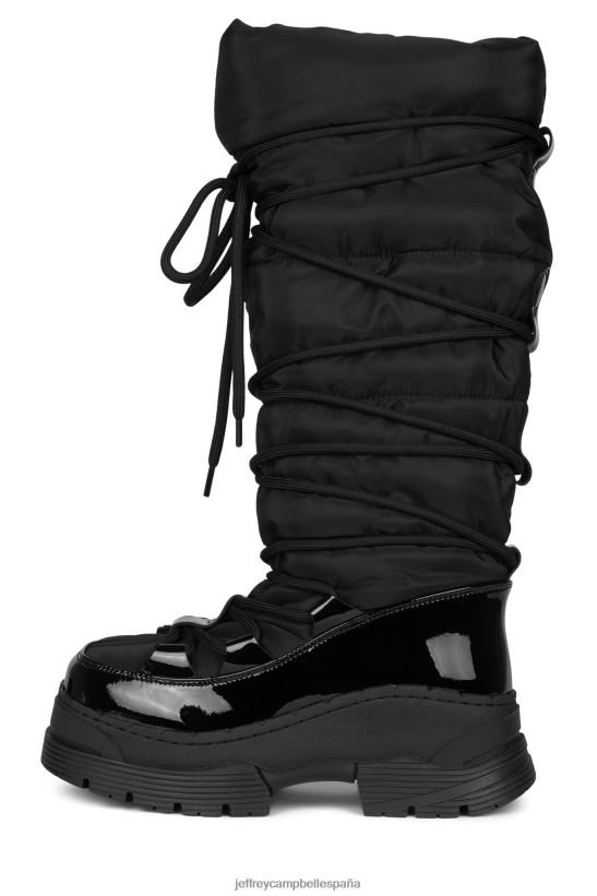 mujer Jeffrey Campbell Snowies-ok negro PHXV4X716 botas hasta la rodilla