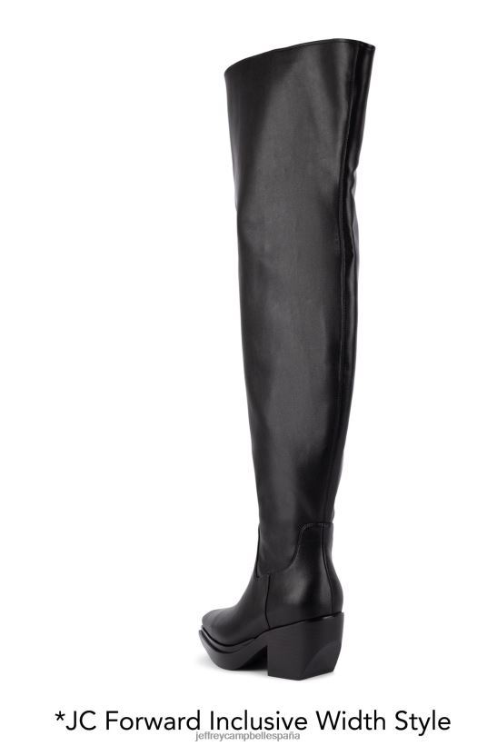 mujer Jeffrey Campbell Zenda negro PHXV4X734 botas hasta la rodilla