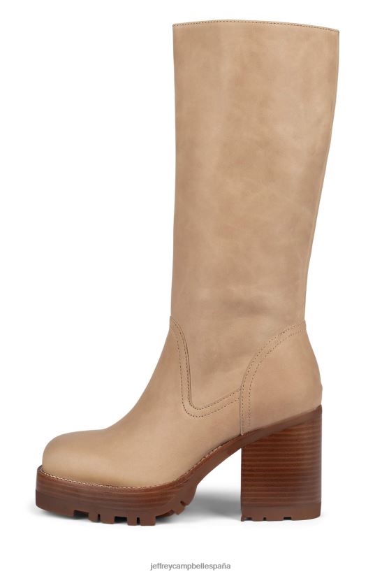 mujer Jeffrey Campbell abundante natural PHXV4X866 botas hasta la rodilla