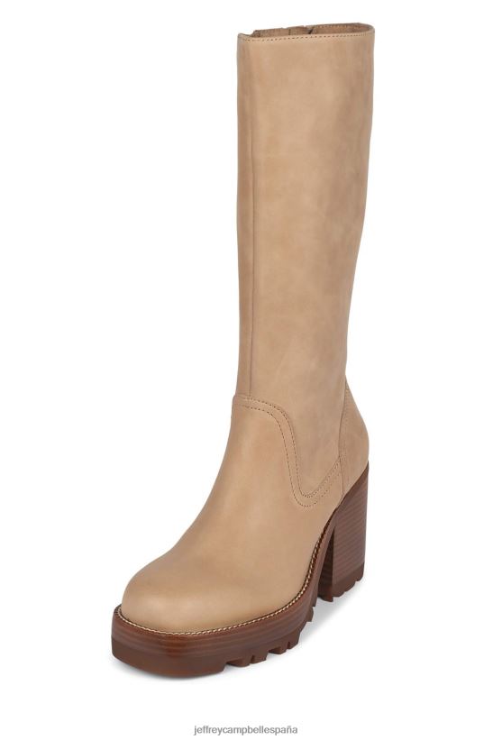 mujer Jeffrey Campbell abundante natural PHXV4X866 botas hasta la rodilla