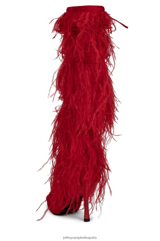 mujer Jeffrey Campbell agitar-ya rojo PHXV4X793 botas hasta la rodilla