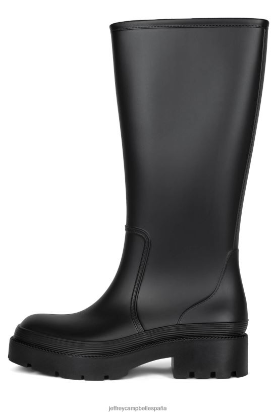 mujer Jeffrey Campbell aguacero negro mate PHXV4X833 botas hasta la rodilla