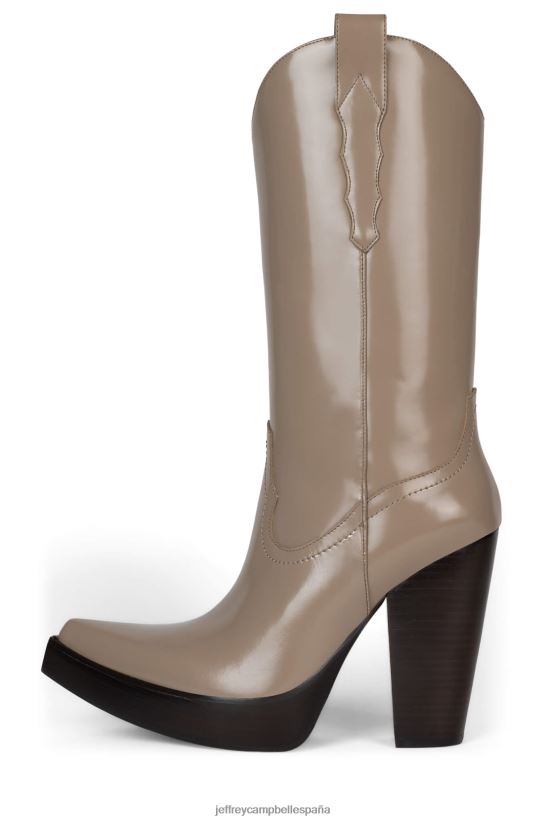 mujer Jeffrey Campbell bad2dabone caja topo PHXV4X855 botas hasta la rodilla