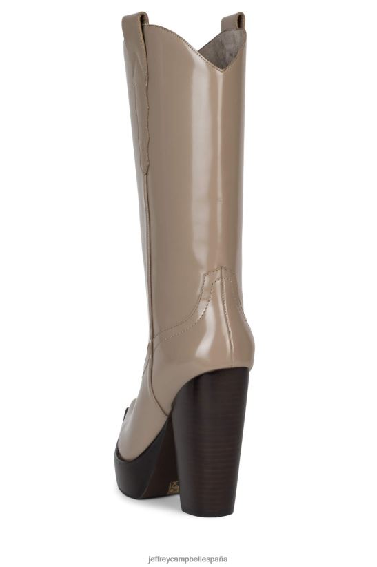 mujer Jeffrey Campbell bad2dabone caja topo PHXV4X855 botas hasta la rodilla