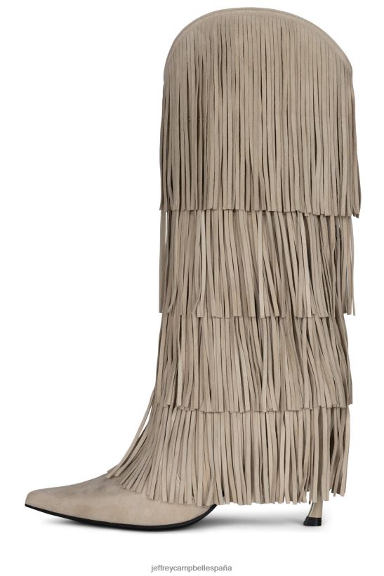 mujer Jeffrey Campbell caballo salvaje ante beige PHXV4X772 botas hasta la rodilla