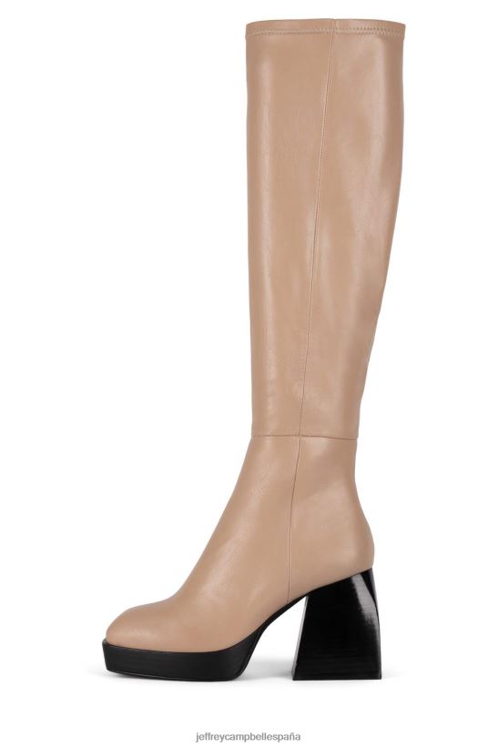mujer Jeffrey Campbell delfín beige PHXV4X808 botas hasta la rodilla