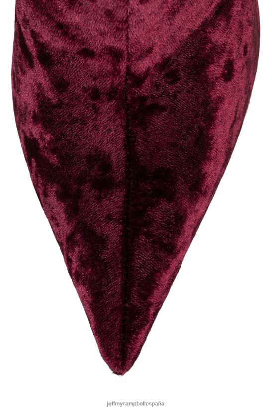 mujer Jeffrey Campbell ella va terciopelo rosa triturado PHXV4X741 botas hasta la rodilla