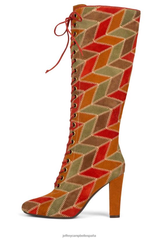mujer Jeffrey Campbell epoque-pw gamuza neutra multi PHXV4X822 botas hasta la rodilla