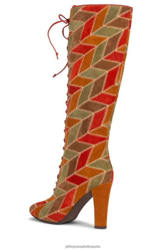 mujer Jeffrey Campbell epoque-pw gamuza neutra multi PHXV4X822 botas hasta la rodilla
