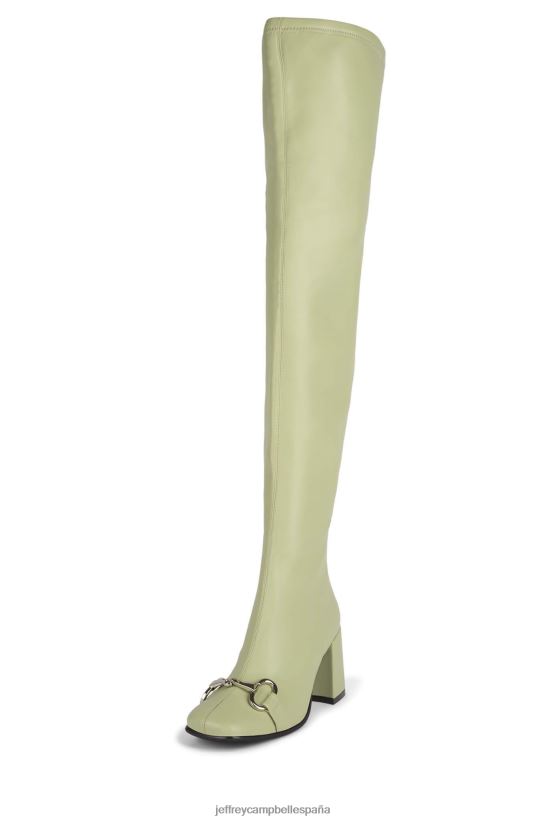 mujer Jeffrey Campbell hotlava-bt plata menta PHXV4X722 botas hasta la rodilla