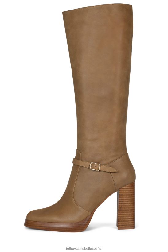 mujer Jeffrey Campbell iggie camello PHXV4X681 botas hasta la rodilla