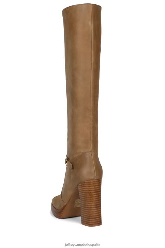 mujer Jeffrey Campbell iggie camello PHXV4X681 botas hasta la rodilla