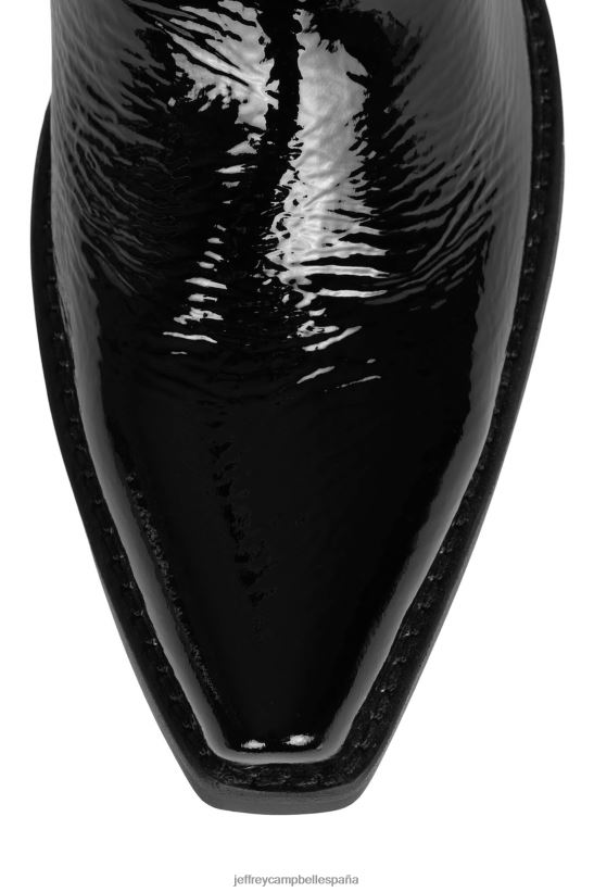 mujer Jeffrey Campbell klrcobra-2 palmadita arrugada negra palmadita amarilla PHXV4X865 botas hasta la rodilla