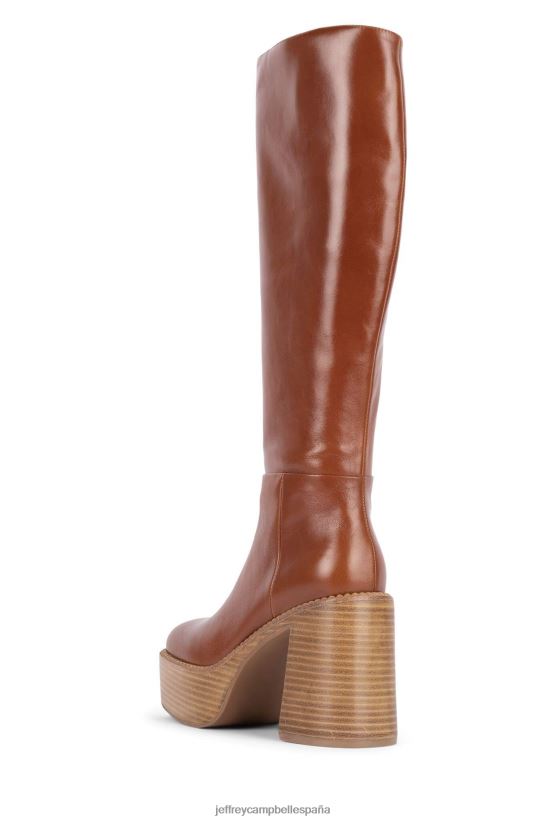 mujer Jeffrey Campbell la banda pila natural bronceada PHXV4X875 botas hasta la rodilla