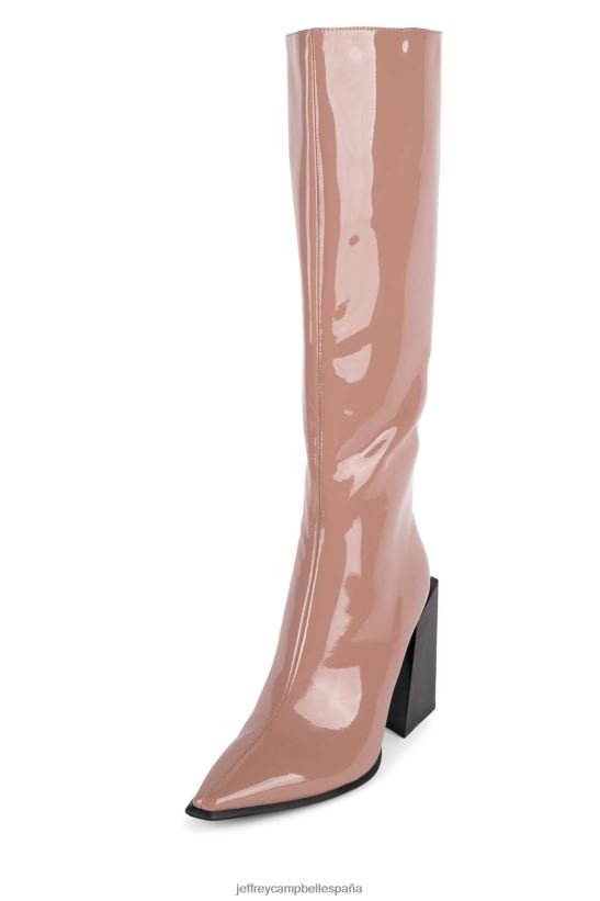 mujer Jeffrey Campbell lasiren-kh patente de rubor polvoriento PHXV4X725 botas hasta la rodilla