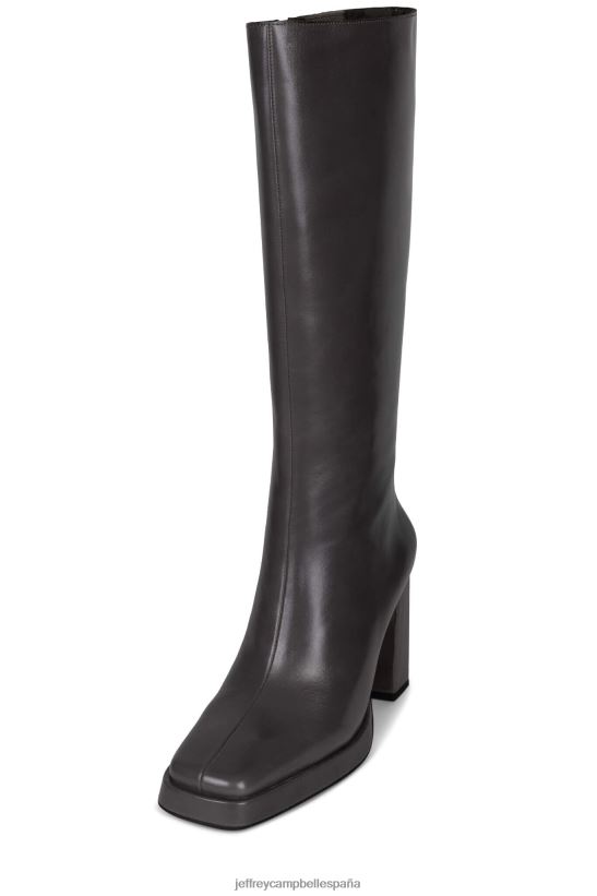 mujer Jeffrey Campbell máximo-2 gris brillante PHXV4X839 botas hasta la rodilla