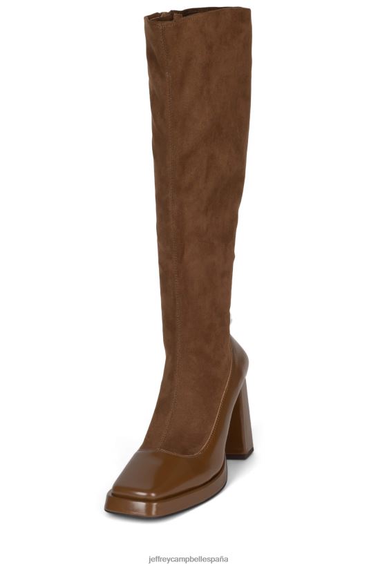 mujer Jeffrey Campbell maxim-s combo bronceado PHXV4X744 botas hasta la rodilla