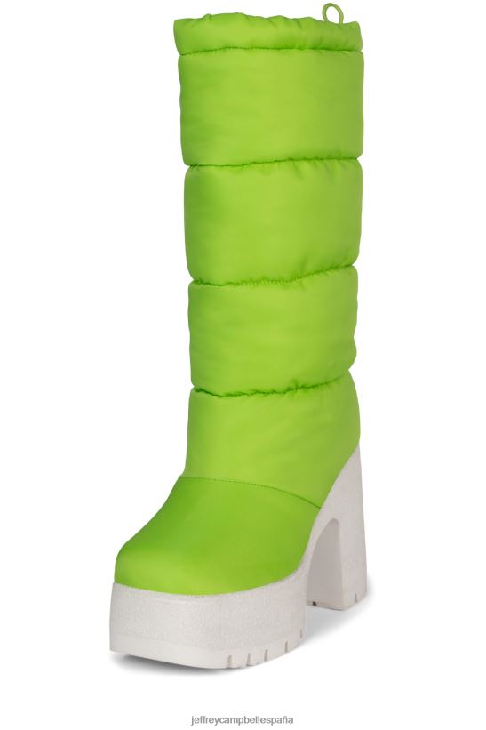 mujer Jeffrey Campbell nieve-duda verde blanco PHXV4X861 botas hasta la rodilla