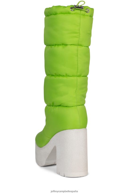 mujer Jeffrey Campbell nieve-duda verde blanco PHXV4X861 botas hasta la rodilla