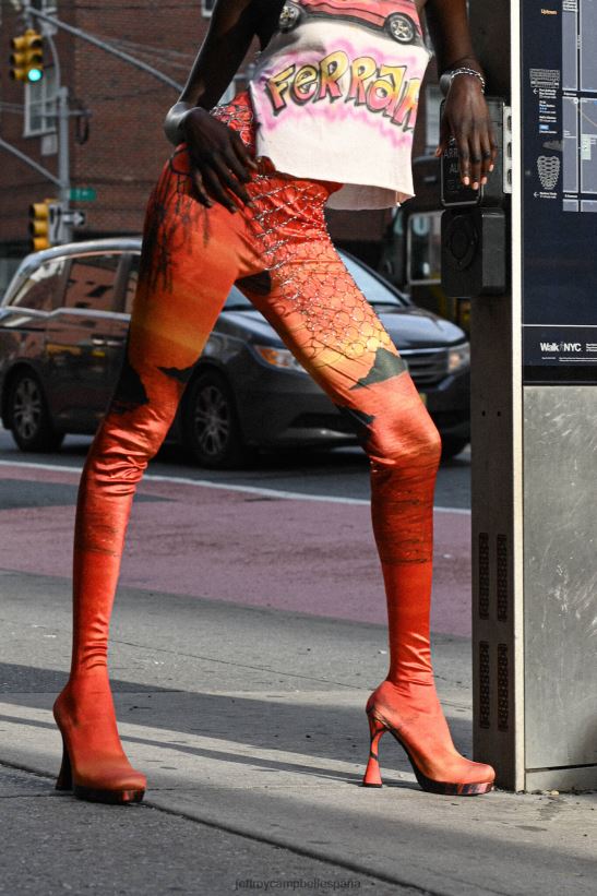 mujer Jeffrey Campbell pantalones montañas moradas PHXV4X884 botas hasta la rodilla