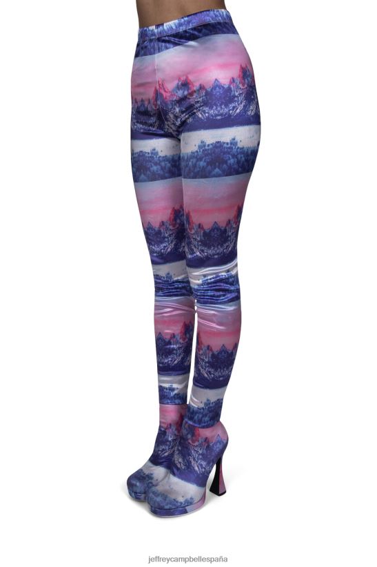 mujer Jeffrey Campbell pantalones montañas moradas PHXV4X884 botas hasta la rodilla