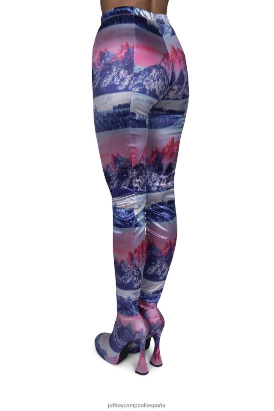 mujer Jeffrey Campbell pantalones montañas moradas PHXV4X884 botas hasta la rodilla