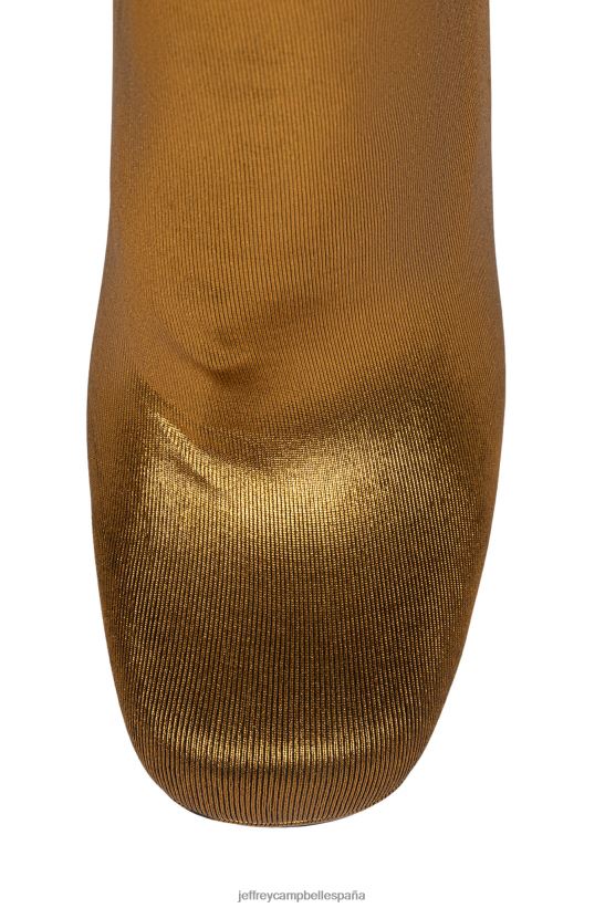 mujer Jeffrey Campbell pantalones oro metalizado PHXV4X831 botas hasta la rodilla
