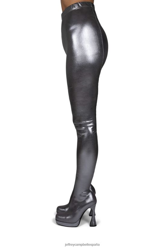 mujer Jeffrey Campbell pantalones plata PHXV4X786 botas hasta la rodilla