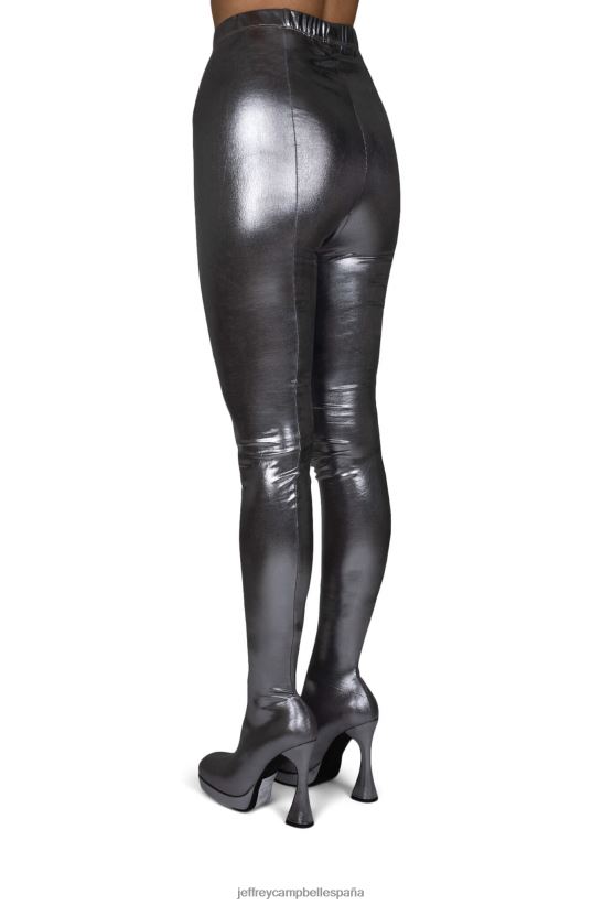 mujer Jeffrey Campbell pantalones plata PHXV4X786 botas hasta la rodilla
